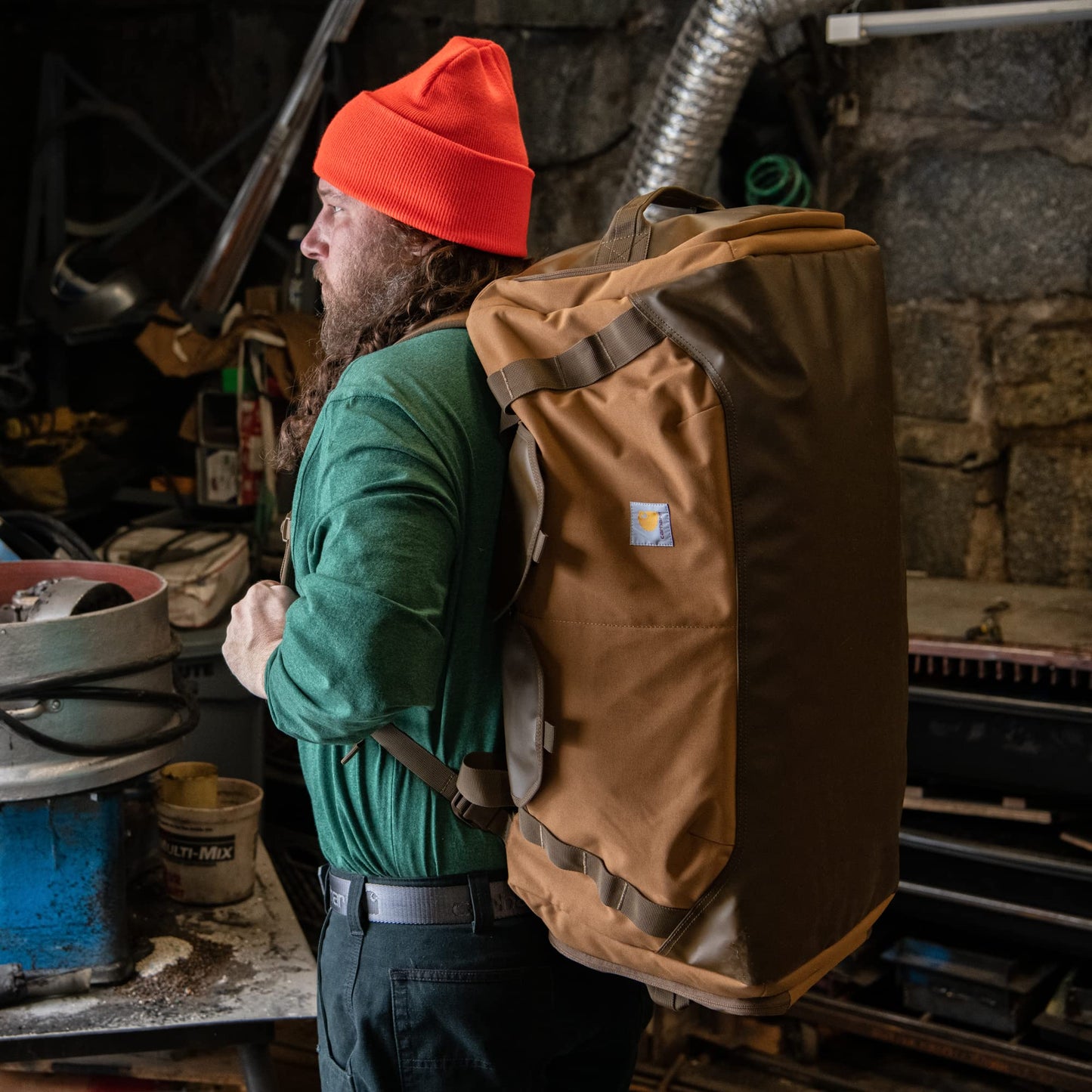 Carhartt Heavy-Haul 75L Nylon Duck Duffel Bag | Carhartt Brown