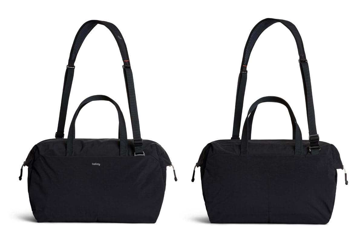 Bellroy Lite Duffel 30L, Lightweight Weekend Duffel Bag - Black