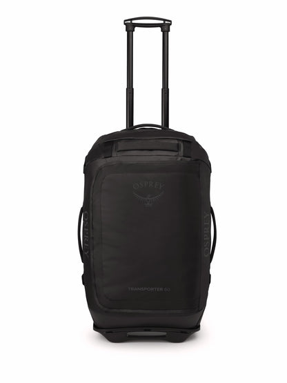 Osprey Transporter 60L Wheeled Duffel – Rolling Bag, Raven Black