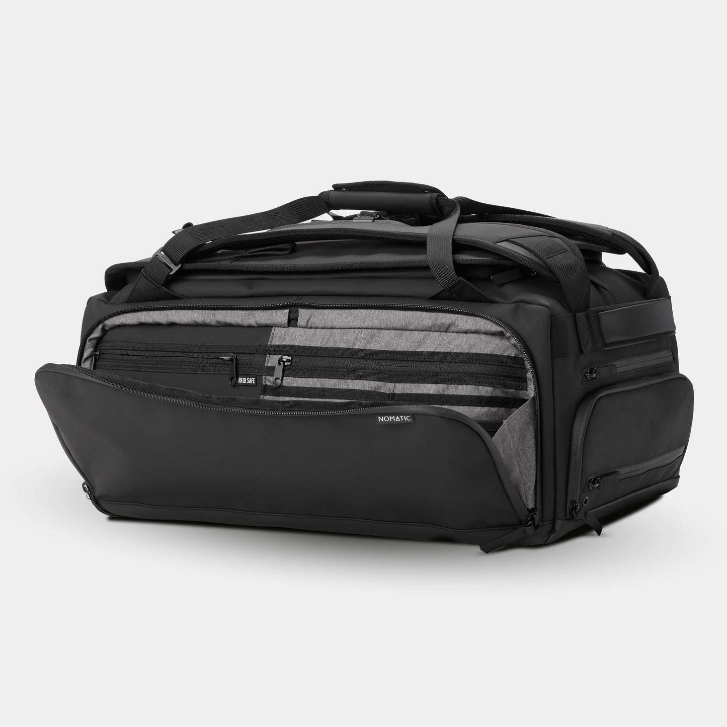 NOMATIC 40L Travel Bag – Convertible Duffel Backpack, Black