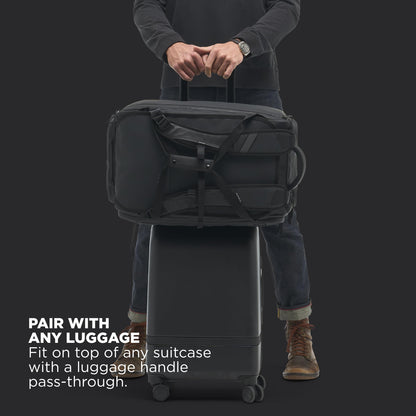 NOMATIC 40L Travel Bag – Convertible Duffel Backpack, Black