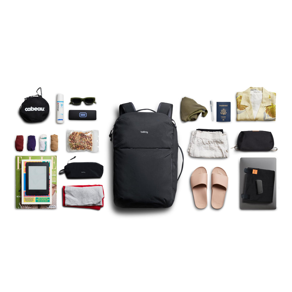 Bellroy Lite Travel Pack 30L, Carry-On Travel Backpack - Black