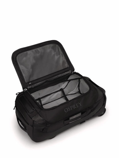 Osprey Transporter 60L Wheeled Duffel – Rolling Bag, Raven Black