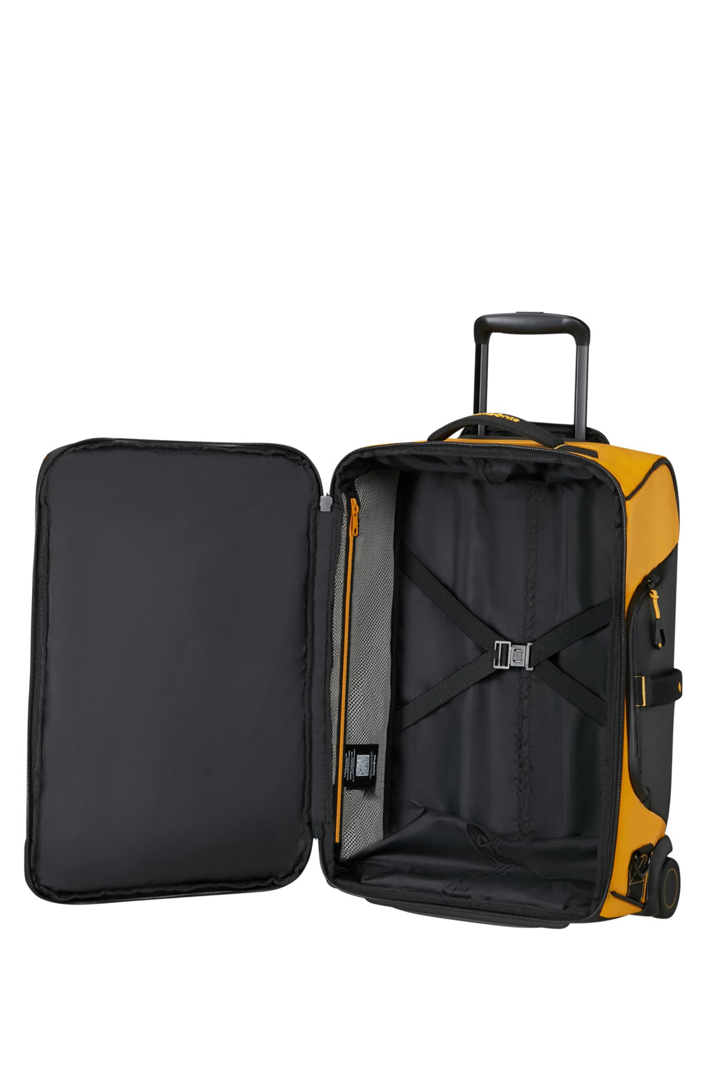 Samsonite Paradiver Light - Wheeled Duffle Bag & Backpack (55 cm), Small, Hand Luggage, Water-Repellent, Lightweight, 51L, Yellow (Yellow)