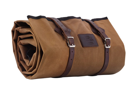 Helko Werk Waxed Canvas Cowboy Bedroll – Field Tan