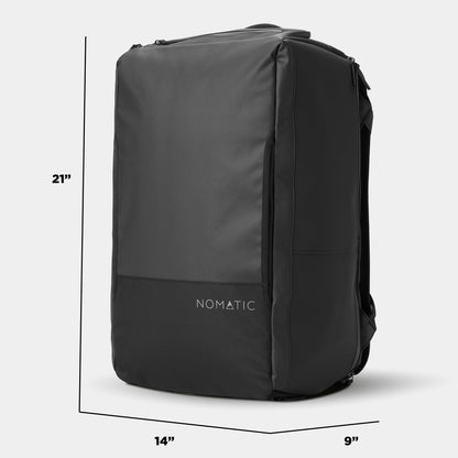 NOMATIC 40L Travel Bag – Convertible Duffel Backpack, Black