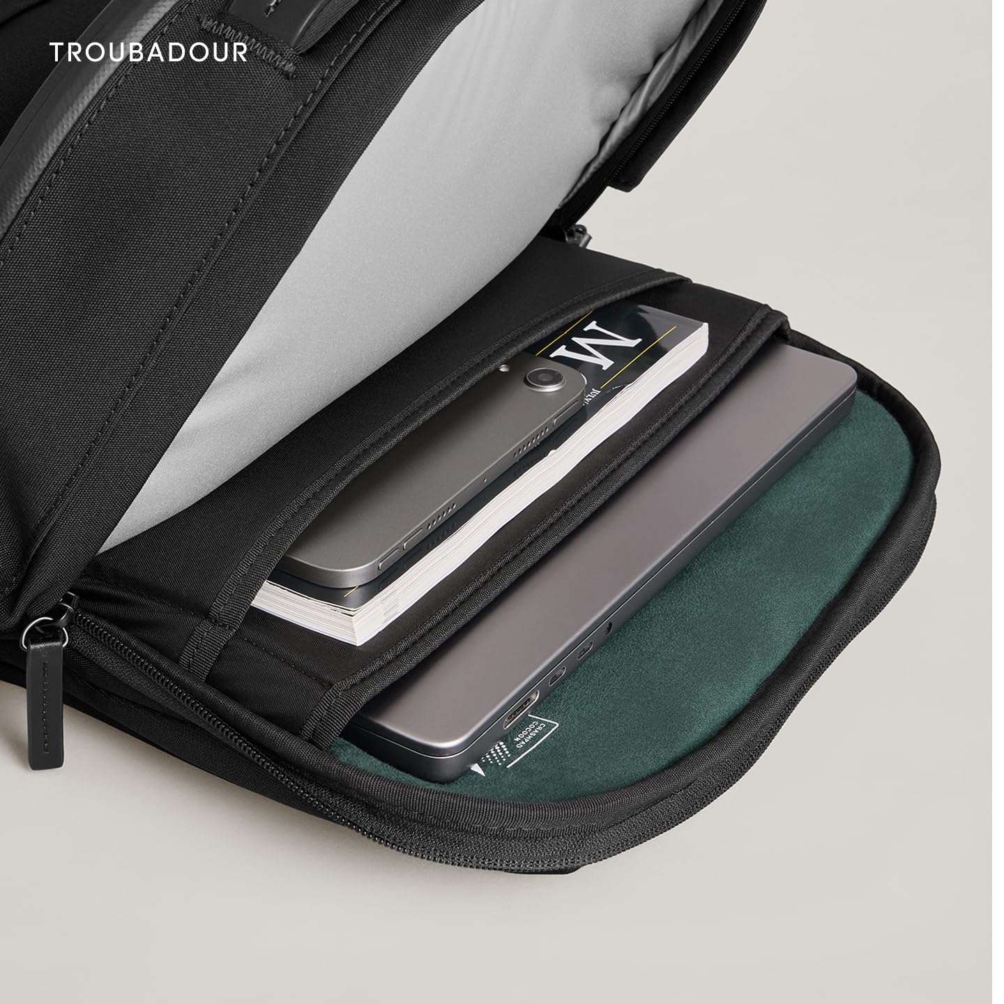 Troubadour Apex Compact Backpack 4.0-16L Premium Laptop Backpack - Ergonomic & Water Resistant - Designed for Work and Travel - Black