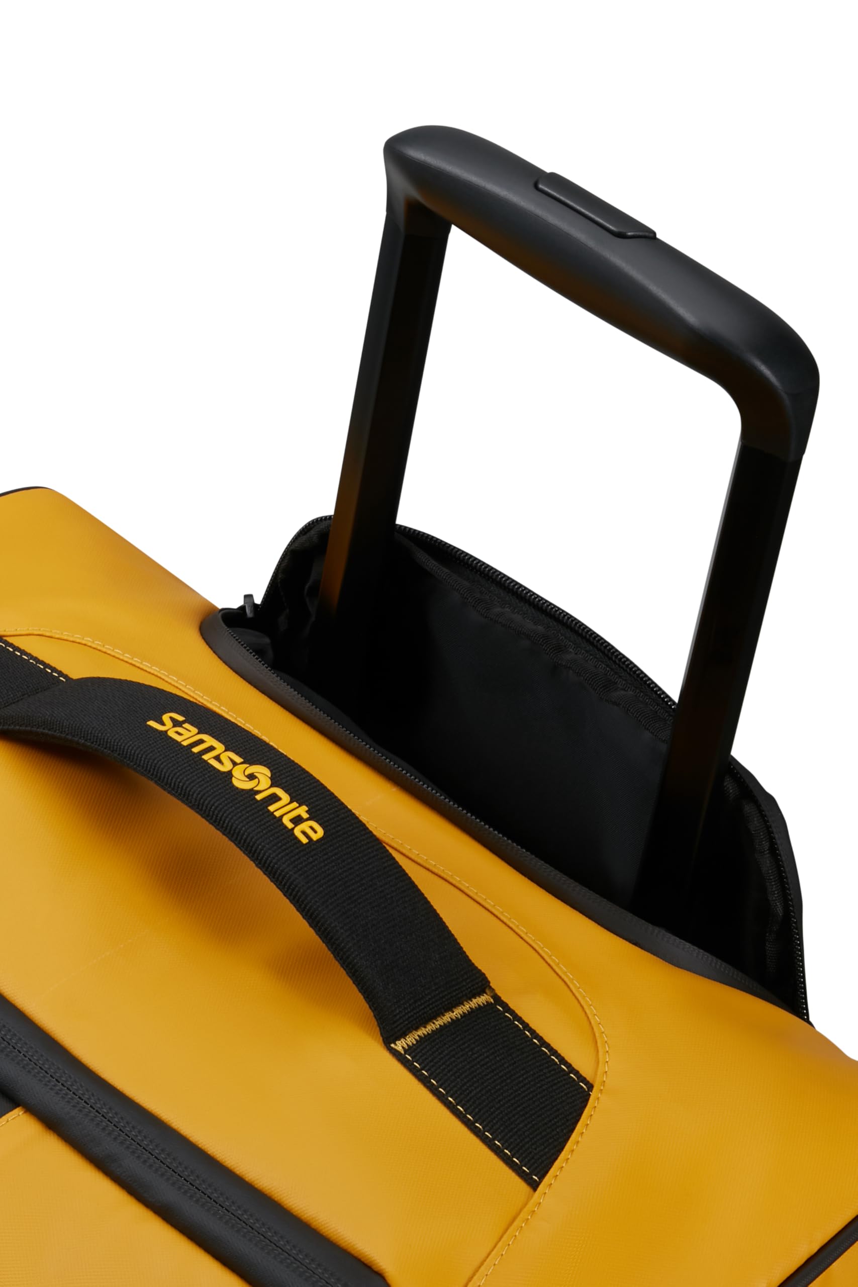 Samsonite Paradiver Light - Wheeled Duffle Bag & Backpack (55 cm), Small, Hand Luggage, Water-Repellent, Lightweight, 51L, Yellow (Yellow)