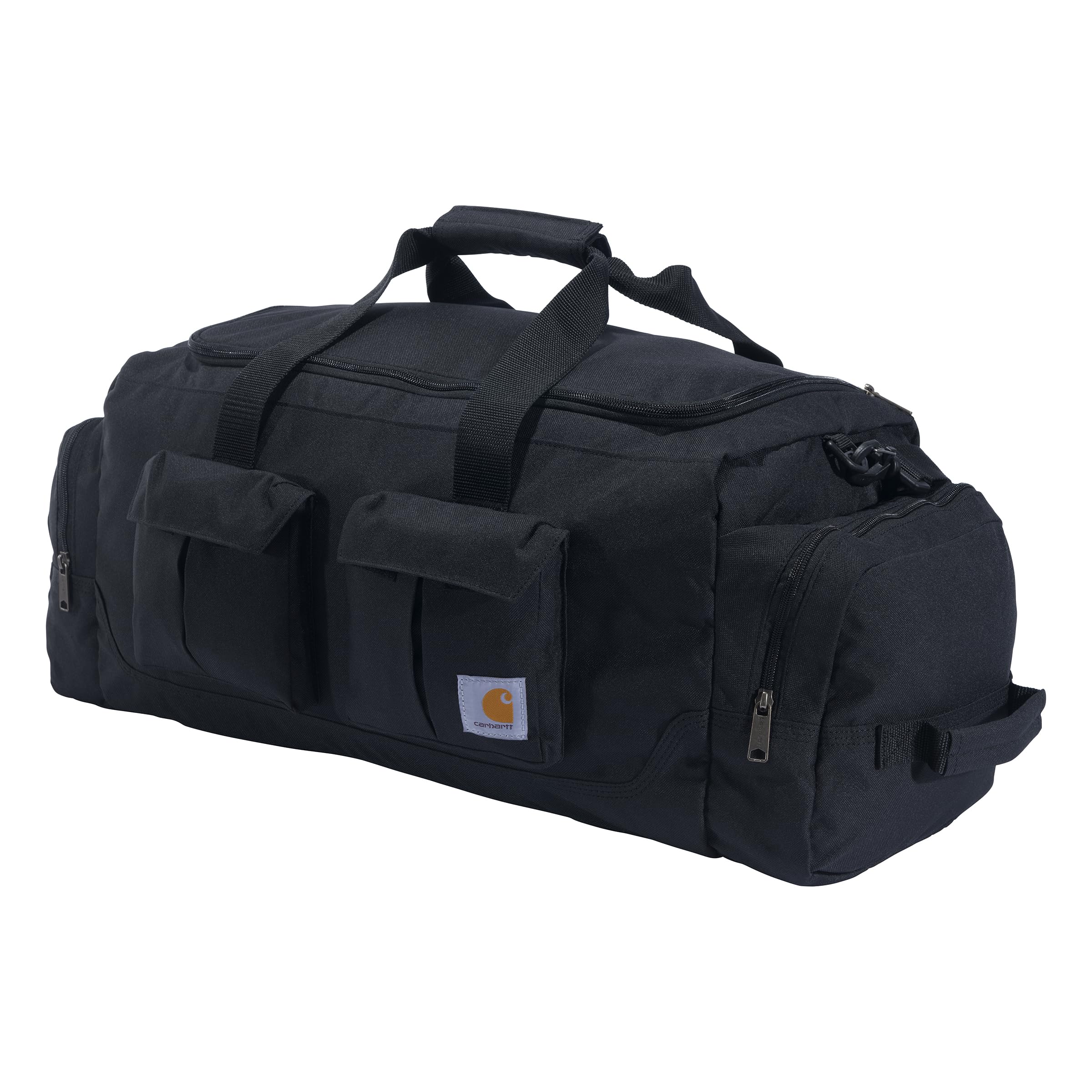 Carhartt 40L Utility Duffel, Heavy-Duty Gear Bag for Jobsite, Gym, & Travel, Duffel Bag (Black), 40L