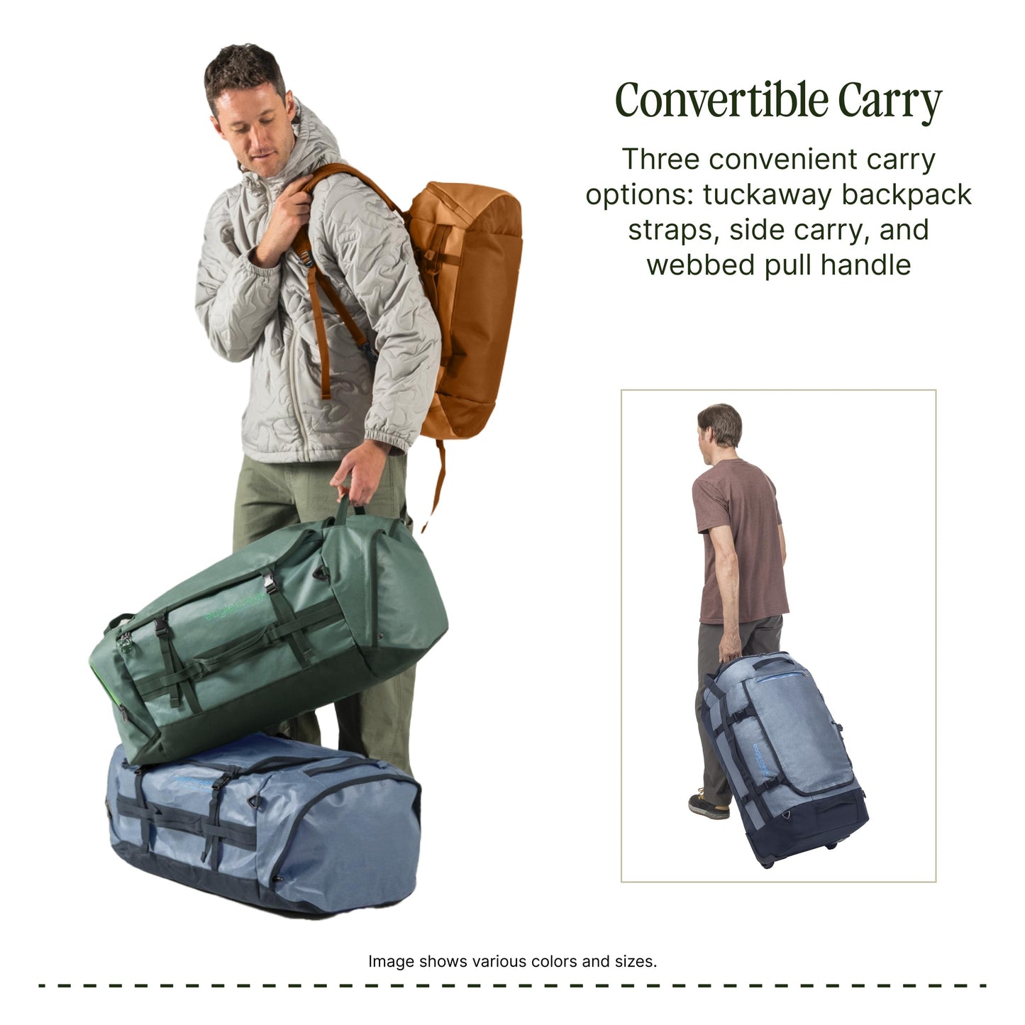Eagle Creek Cargo Hauler Wheeled Duffel 110L | Duck Green
