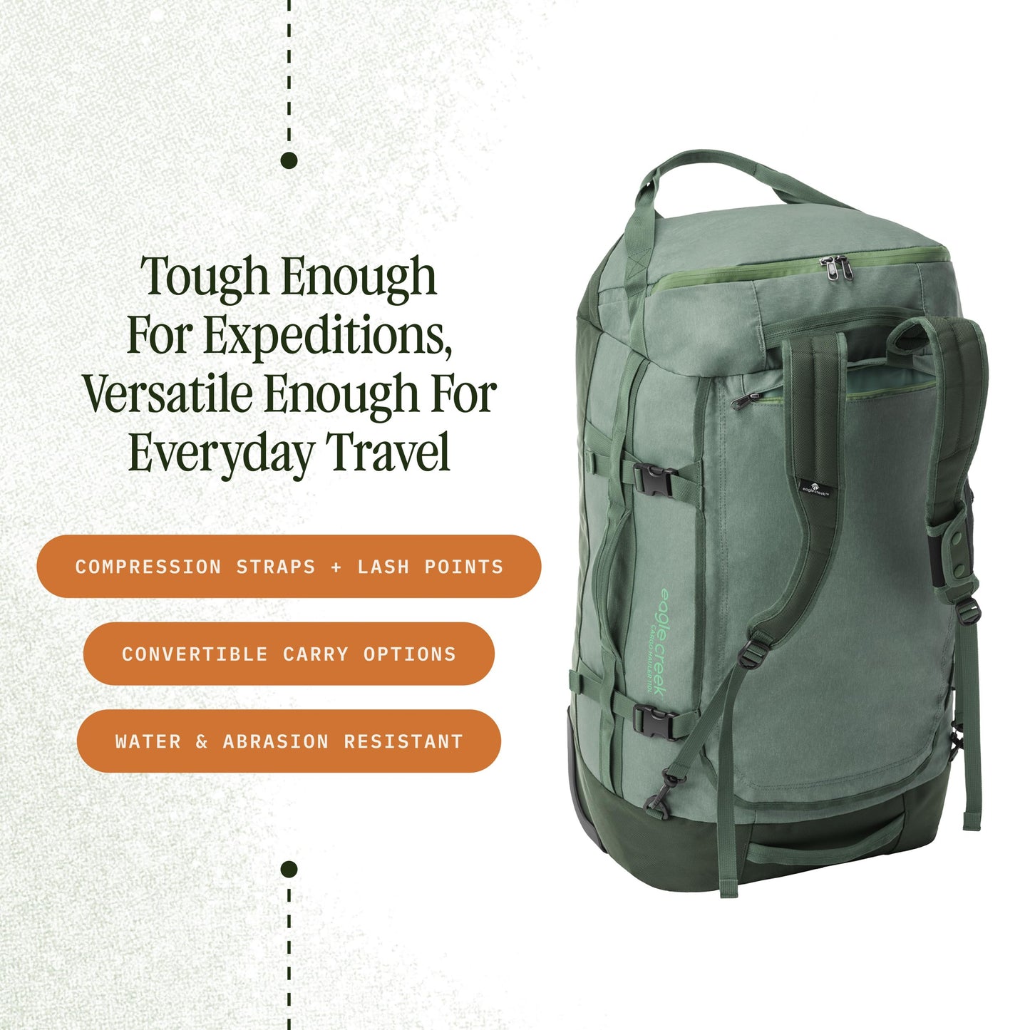 Eagle Creek Cargo Hauler Wheeled Duffel 110L | Duck Green