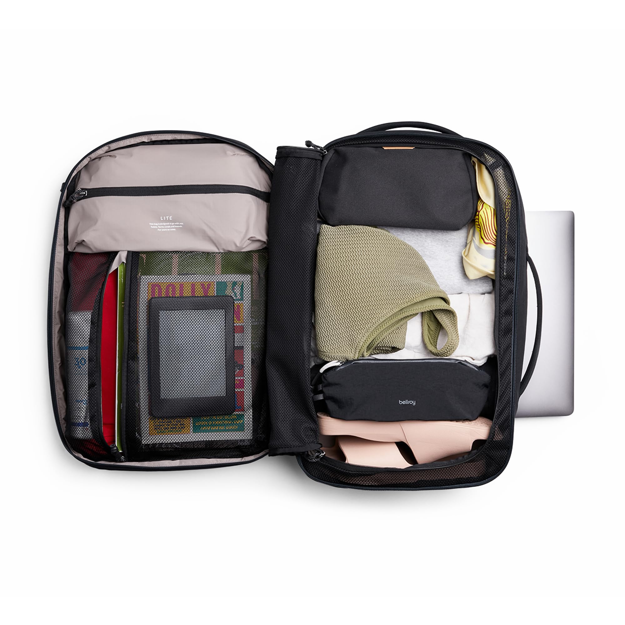 Bellroy Lite Travel Pack 30L, Carry-On Travel Backpack - Black
