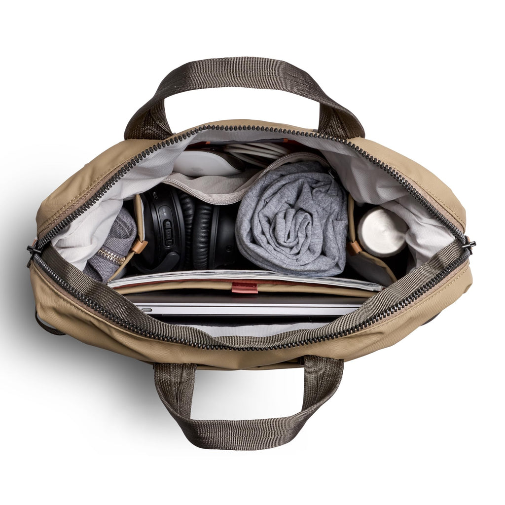Bellroy Tokyo Totepack, water-resistant woven convertible backpack and tote bag - Khaki