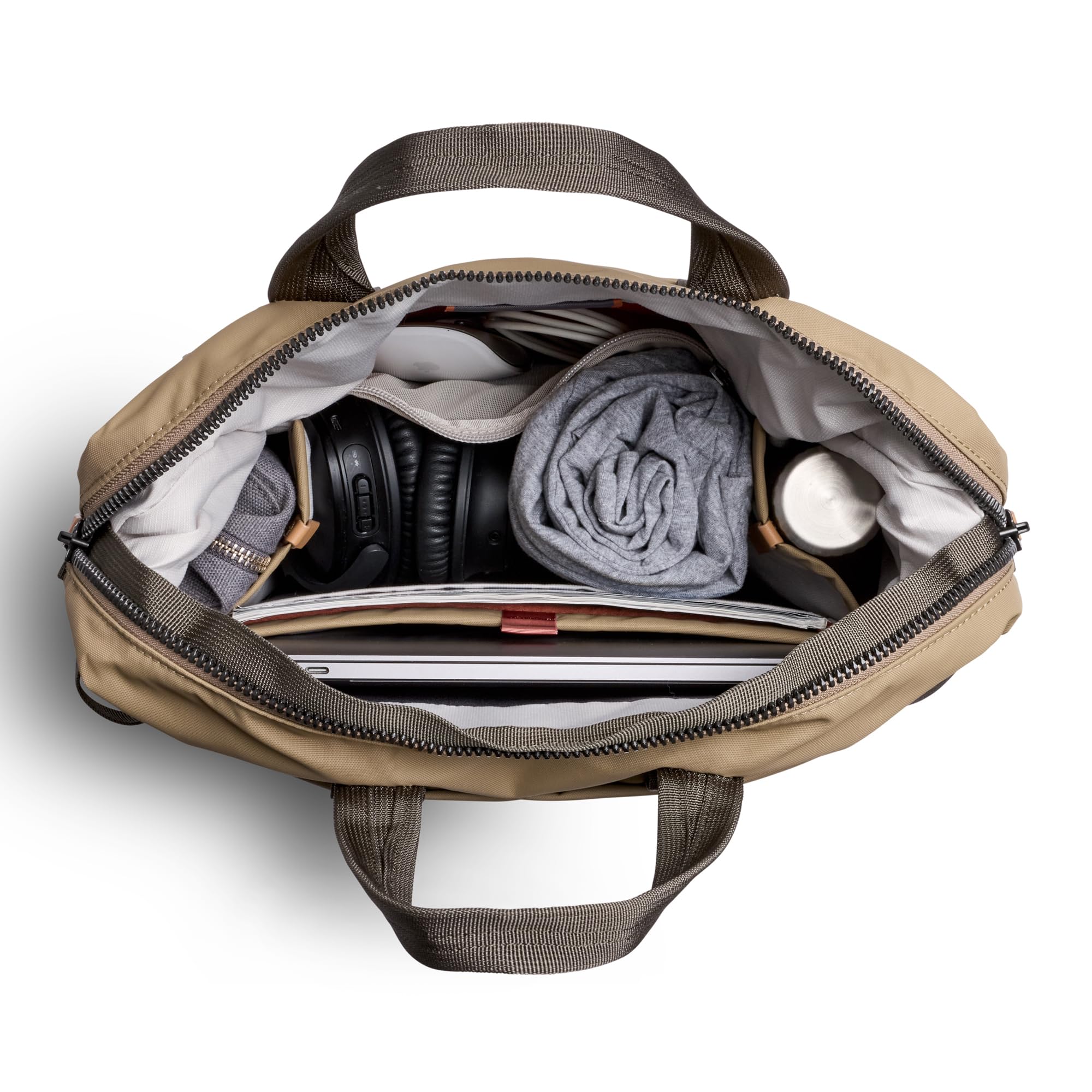 Bellroy Tokyo Totepack, water-resistant woven convertible backpack and tote bag - Khaki