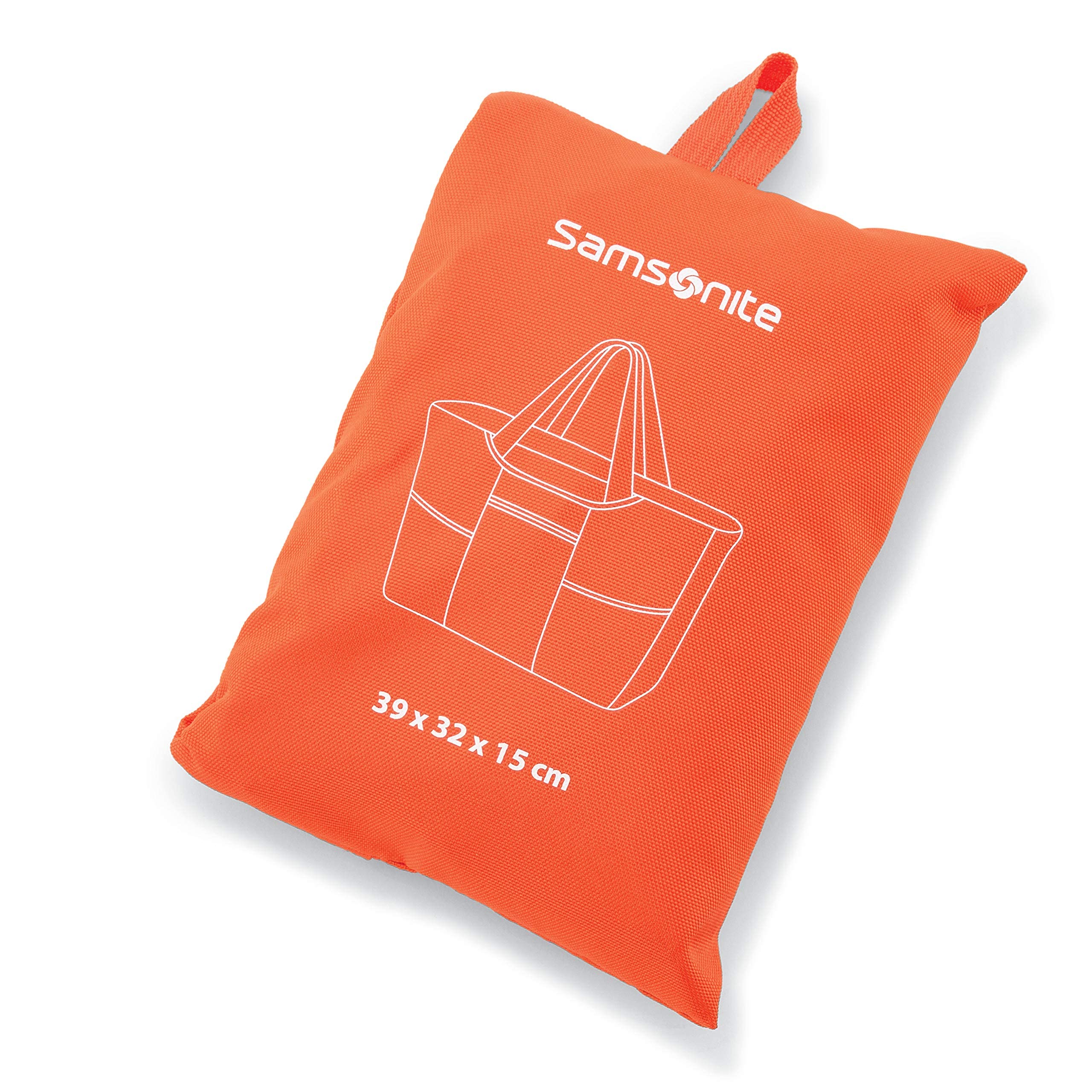 Samsonite Foldaway Packable Tote Sling Bag, Orange Tiger, 15.35x12.59x5.9 inches, Foldaway Packable Tote Sling Bag