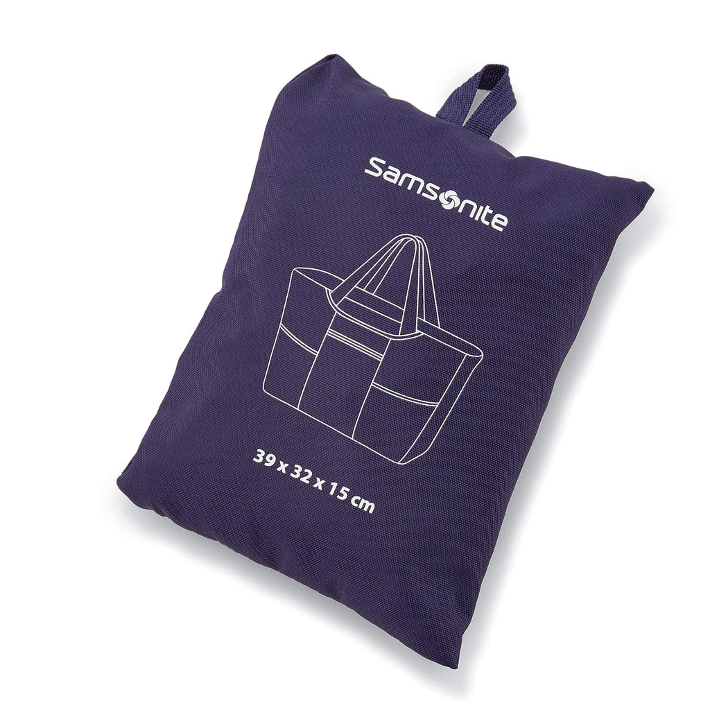 Samsonite Foldaway Packable Tote Sling Bag, Evening Blue, One Size, Foldaway Packable Tote Sling Bag
